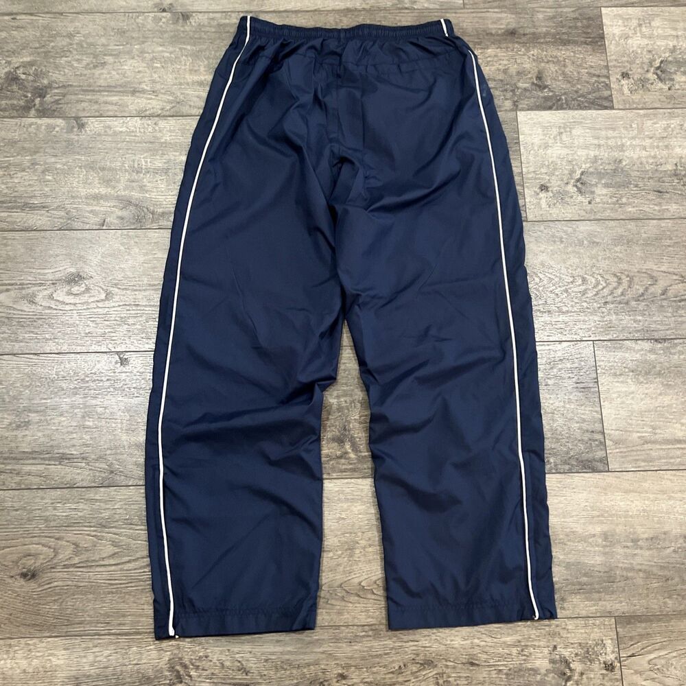 Vintage Y2K Nike Gray Tag Blue White Stripe Wide Leg Warm-Ups Track Pants Men XL - Picture 8 of 10